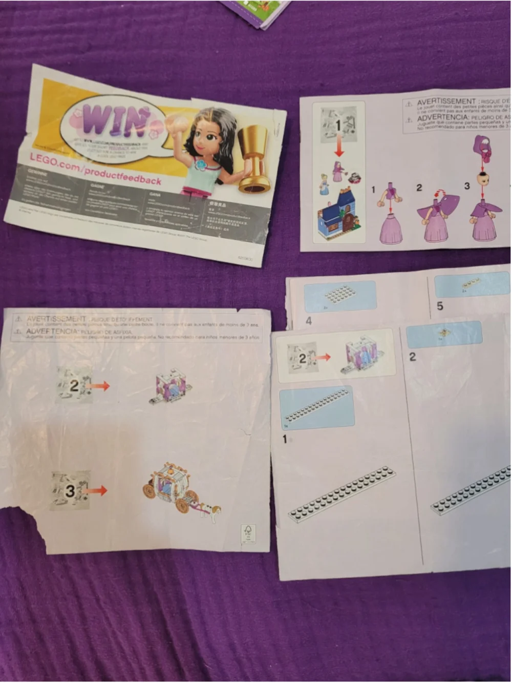 LEGO Disney Princess 41146 Cinderella's Enchanted Evening Instructions Manuals